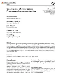Geographies of Outer Space