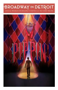 Official Program for Broadway in Detroit at The