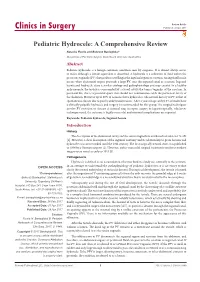 Pediatric Hydrocele: a Comprehensive Review