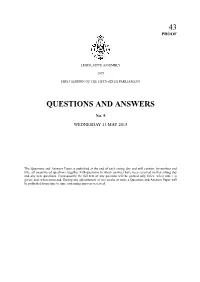 Questions & Answers Paper No. 5