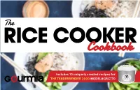 RICE COOKER Cookbook