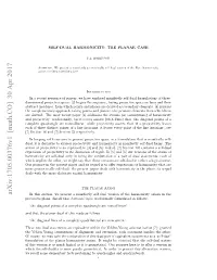 Self-Dual Harmonicity: the Planar Case