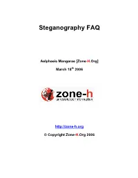 Steganography FAQ