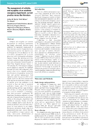 The Management of Cellulitis and Erysipelas at an Academic
