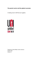 A Briefing Note for UNI Post and Logistics