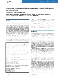 Simultaneous Extratympanic Electrocochleography and Auditory Brainstem Responses Revisited Carlos Minaya, Samuel R
