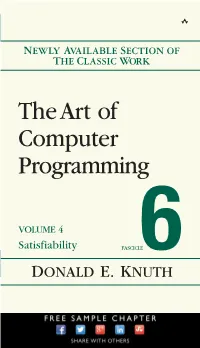 The Art of Computer Programming, Vol. 4 Fascicle 6