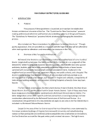 Fan Overlay District (Fod) Guidelines