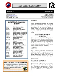September 2015 Newsletter.Pdf