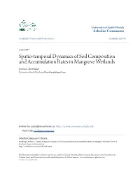 Spatio-Temporal Dynamics of Soil Composition and Accumulation Rates in Mangrove Wetlands Joshua L