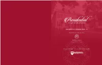 View the Inauguration Program