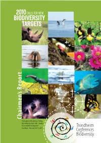 2010 Calls for New Biodiversity Targets