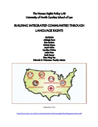 Building Integrated Communities Through Language Rights