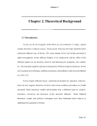 Chapter 2. Theoretical Background