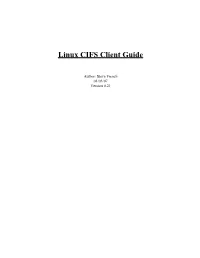 Linux CIFS Client Guide