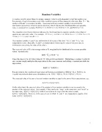 Random Variables