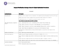 Surgery Prioritization Strategy: Codes for Typical Ophthalmic Procedures