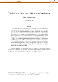The Intrinsic Structure of Quantum Mechanics
