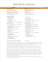 The Stata Journal