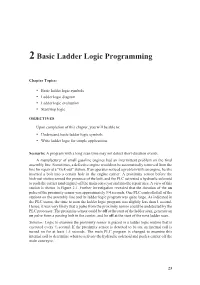 2Basic Ladder Logic Programming