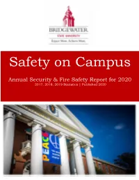 BSU Annual Security & Fire Safety Report for 2020