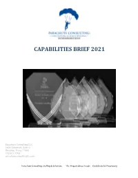 Capabilities Brief 2021