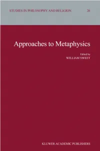 Chapter 2 LOGIC and METAPHYSICS in GERMAN PHILOSOPHY from MELANCHTHON to HEGEL*