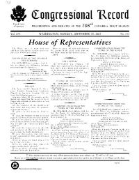 Congressional Record United States Th of America PROCEEDINGS and DEBATES of the 108 CONGRESS, FIRST SESSION