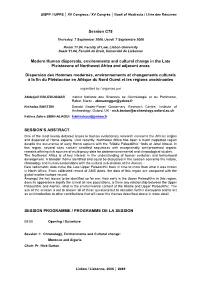 Session C78 Modern Human Dispersals, Environments And