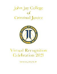 Virtual Recognition Celebration 2021