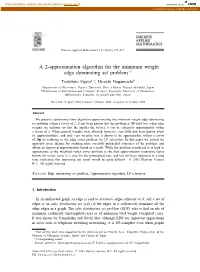 A 2-Approximation Algorithm for the Minimum Weight Edge Dominating