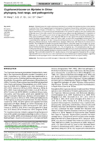In China: Phylogeny, Host Range, and Pathogenicity