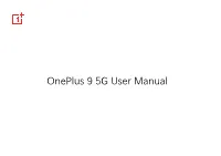 Oneplus 9 5G User Manual