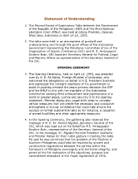Statement of Understanding