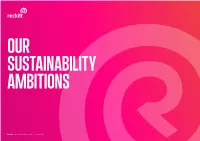 Reckitt Our Sustainability Ambitions – Insight 2020 Protection Being the First Step in Reducing Transmission