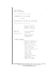 David Wolkoff Hearing Transcript – Zoning 10-2-13