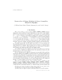 Enumeration of Integer Solutions to Linear Inequalities Defined by Digraphs3