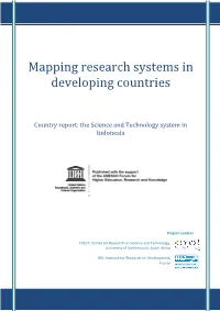 Mapping Research Systems in Developing Countries