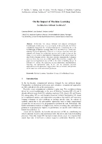 On the Impact of Machine Learning