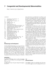 7 Congenital and Developmental Abnormalities