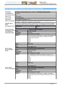 CTRI Trial Data