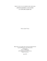 ORIGIN and FATE of ODOROUS METABOLITES, 2-METHYLISOBORNEOL and GEOSMIN, in a EUTROPHIC RESERVOIR Nicolas André Clercin Submit