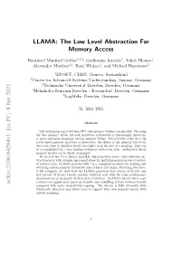 LLAMA: the Low Level Abstraction for Memory Access
