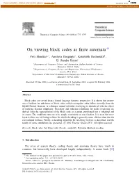 On Viewing Block Codes As Finite Automata