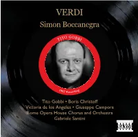 VERDI Also Available Simon Boccanegra