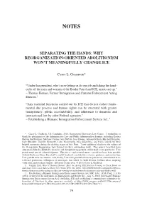 Why Reorganization-Oriented Abolitionism Won't Meaningfully Change Ice