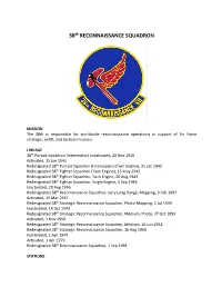 38Th RECONNAISSANCE SQUADRON