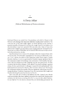 A Dirty Affair Political Melodramas of Democratization