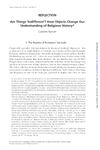 Are Things 'Indifferent'? How Objects Change Our Understanding of Religious History