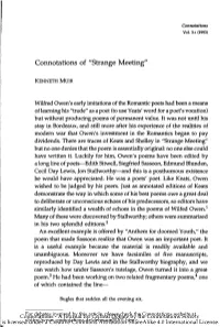 Connotations of "Strange Meeting"